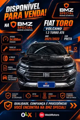 FIAT TORO 1.3 TURBO 270 FLEX VOLCANO AT6