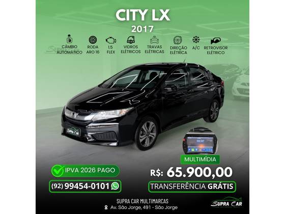 HONDA CITY 1.5 LX 16V FLEX 4P AUTOMÁTICO