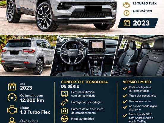 JEEP-COMPASS-1.3 T270 TURBO FLEX LIMITED AT6 JEEP-COMPASS-2023