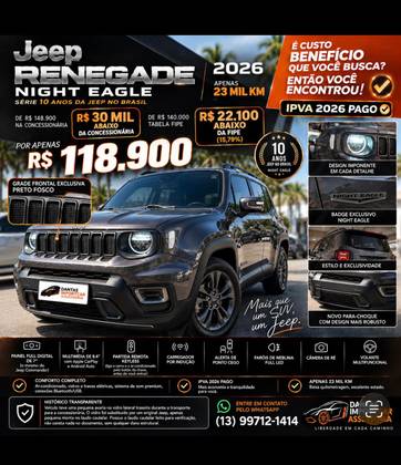 JEEP RENEGADE 1.3 T270 TURBO FLEX LONGITUDE AT6