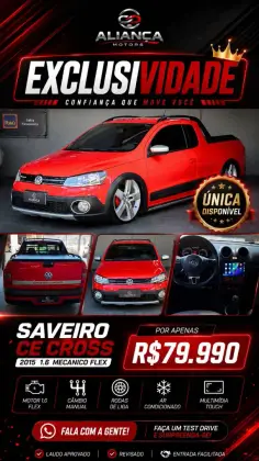 VOLKSWAGEN SAVEIRO 1.6 CROSS CE 16V FLEX 2P MANUAL