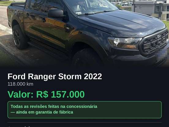 FORD-RANGER-3.2 STORM 4X4 CD 20V DIESEL 4P AUTOMÁTICO FORD-RANGER-2021