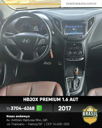 HYUNDAI-HB20-1.6 PREMIUM 16V FLEX 4P AUTOMÁTICO HYUNDAI-HB20-2016