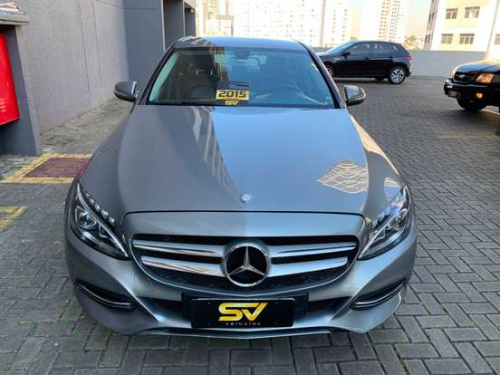 MERCEDES-BENZ-C 180-1.6 CGI AVANTGARDE 16V TURBO GASOLINA 4P AUTOMÁTICO MERCEDES-BENZ-C 180-2015