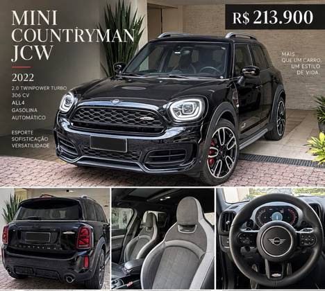 MINI COUNTRYMAN 2.0 16V TWINPOWER TURBO GASOLINA JOHN COOPER WORKS ALL4 STEPTRONIC