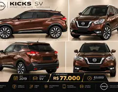 NISSAN KICKS 1.6 16V FLEXSTART SV 4P XTRONIC NISSAN KICKS 1.6 16V FLEXSTART SV 4P XTRONIC