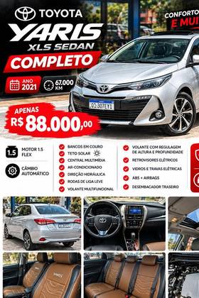 TOYOTA YARIS 1.5 16V FLEX SEDAN XLS CONNECT MULTIDRIVE
