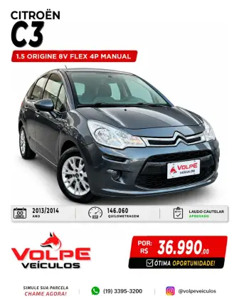 CITROËN C3 1.5 ORIGINE 8V FLEX 4P MANUAL