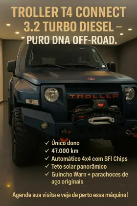 TROLLER T4 3.2 TGV 4X4 20V TURBO INTERCOOLER DIESEL CONNECT 2P AUTOMÁTICO
