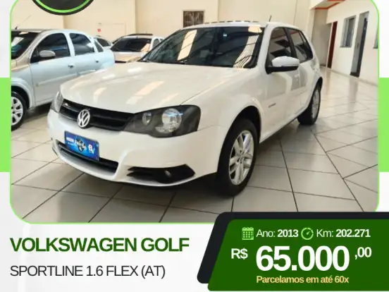 VOLKSWAGEN-GOLF-2.0 MI SPORTLINE 8V FLEX 4P TIPTRONIC VOLKSWAGEN-GOLF-2013