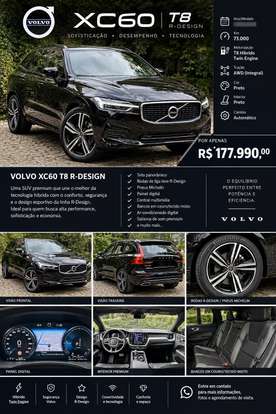 VOLVO-XC60-2.0 T8 HYBRID R-DESIGN AWD GEARTRONIC VOLVO-XC60-2019