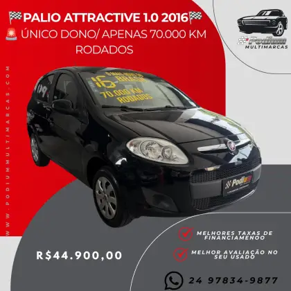 FIAT PALIO 1.0 MPI ATTRACTIVE 8V FLEX 4P MANUAL