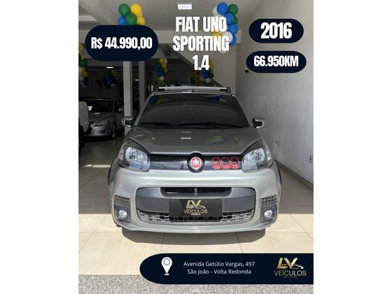 FIAT UNO 1.4 EVO SPORTING SE BLUE EDITION 8V FLEX 4P AUTOMATIZADO