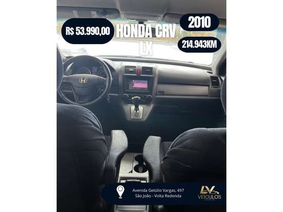 HONDA-CRV-2.0 LX 4X2 16V GASOLINA 4P AUTOMÁTICO HONDA-CRV-2009
