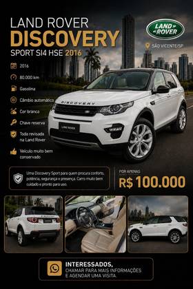 LAND ROVER DISCOVERY SPORT 2.0 16V SI4 TURBO GASOLINA HSE 4P AUTOMÁTICO