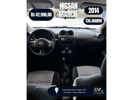 NISSAN-MARCH-1.6 S 16V FLEX 4P MANUAL NISSAN-MARCH-2013