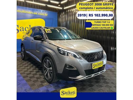 PEUGEOT 3008 1.6 GRIFFE THP 16V GASOLINA 4P AUTOMÁTICO