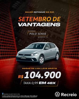 VOLKSWAGEN POLO 1.0 170 TSI SENSE AUTOMÁTICO