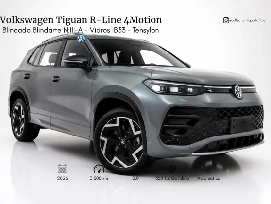 VOLKSWAGEN TIGUAN 2.0 350 TSI GASOLINA R-LINE 4MOTION AUTOMÁTICO