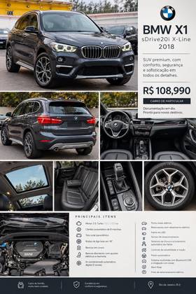BMW X1 2.0 16V TURBO ACTIVEFLEX SDRIVE20I 4P AUTOMÁTICO