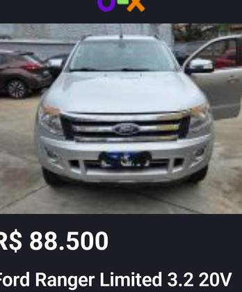 FORD RANGER 3.2 LIMITED 4X4 CD 20V DIESEL 4P AUTOMÁTICO