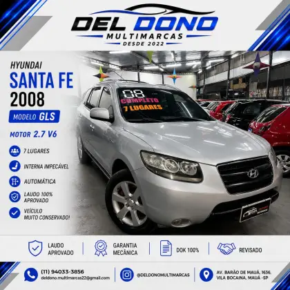 HYUNDAI SANTA FÉ 2.7 MPFI GLS 7 LUGARES V6 24V GASOLINA 4P AUTOMÁTICO