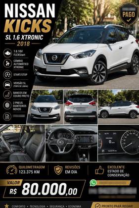 NISSAN KICKS 1.6 16V FLEXSTART SV 4P XTRONIC
