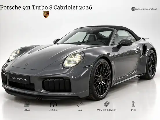 PORSCHE-911-3.6 24V H6 T-HYBRID TURBO S CABRIOLET PDK PORSCHE-911-2026