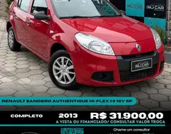 RENAULT SANDERO 1.0 EXPRESSION 16V FLEX 4P MANUAL RENAULT SANDERO 1.0 EXPRESSION 16V FLEX 4P MANUAL