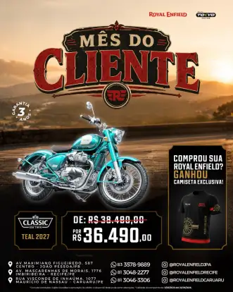 ROYAL ENFIELD-CLASSIC 650 TEAL-2026