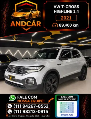 VOLKSWAGEN T-CROSS 1.4 250 TSI TOTAL FLEX HIGHLINE AUTOMÁTICO
