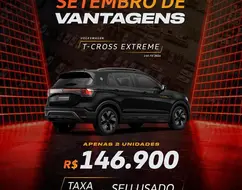 VOLKSWAGEN T-CROSS 1.4 250 TSI TOTAL FLEX EXTREME AUTOMÁTICO VOLKSWAGEN T-CROSS 1.4 250 TSI TOTAL FLEX EXTREME AUTOMÁTICO