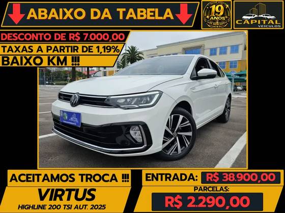 VOLKSWAGEN VIRTUS 1.0 200 TSI COMFORTLINE AUTOMÁTICO