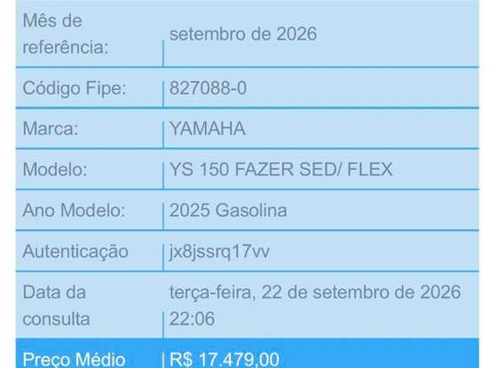 YAMAHA-FAZER 150 UBS YAMAHA-FAZER 150 UBS-2024