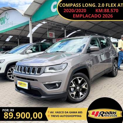 JEEP COMPASS 2.0 16V FLEX LONGITUDE AUTOMÁTICO
