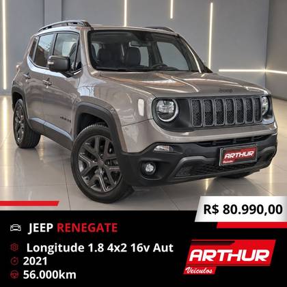 JEEP RENEGADE 1.8 16V FLEX LONGITUDE 4P AUTOMÁTICO