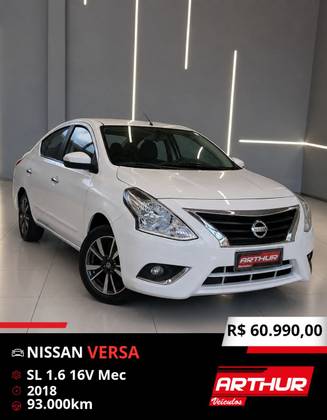 NISSAN VERSA 1.6 16V FLEX SL 4P MANUAL