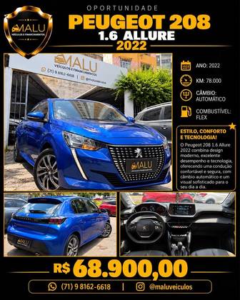 PEUGEOT 208 1.6 16V FLEX ALLURE AT6