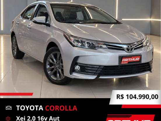 TOYOTA-COROLLA-2.0 XEI 16V FLEX 4P AUTOMÁTICO TOYOTA-COROLLA-2018