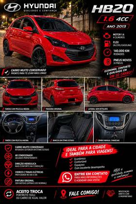 HYUNDAI HB20 1.6 COMFORT PLUS 16V FLEX 4P MANUAL