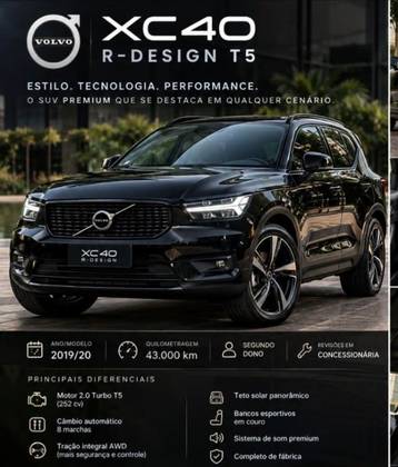 VOLVO XC40 2.0 T5 GASOLINA R-DESIGN AWD GEARTRONIC