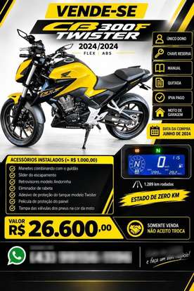 HONDA-CB 300F TWISTER CBS-2024