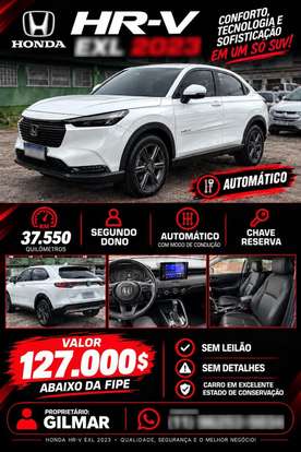HONDA-HR-V-1.5 DI I-VTEC FLEX EXL CVT HONDA-HR-V-2023