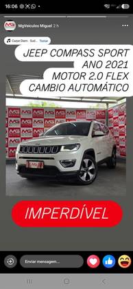 JEEP COMPASS 2.0 16V FLEX SPORT AUTOMÁTICO