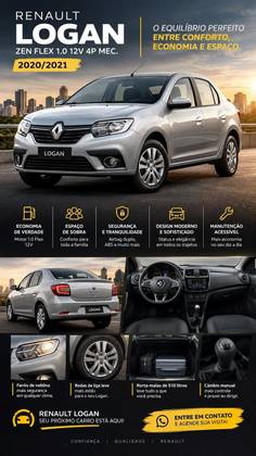 RENAULT LOGAN 1.0 12V SCE FLEX ZEN MANUAL