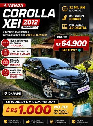TOYOTA COROLLA 2.0 XEI 16V FLEX 4P AUTOMÁTICO