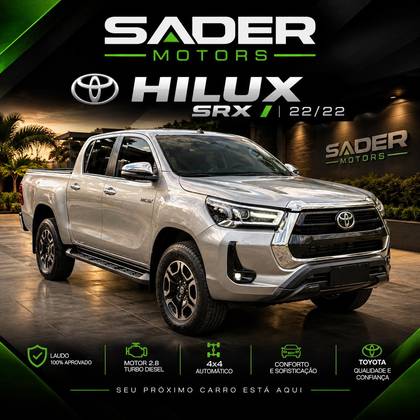 TOYOTA HILUX 2.8 D-4D TURBO DIESEL CD SRX 4X4 AUTOMÁTICO