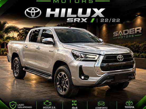 TOYOTA-HILUX-2.8 D-4D TURBO DIESEL CD SRX 4X4 AUTOMÁTICO TOYOTA-HILUX-2022