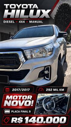 TOYOTA HILUX 2.8 STD 4X4 CD 16V DIESEL 4P MANUAL
