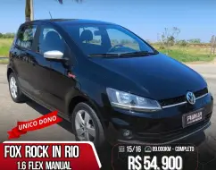 VOLKSWAGEN FOX 1.6 MI ROCK IN RIO 8V FLEX 4P MANUAL VOLKSWAGEN FOX 1.6 MI ROCK IN RIO 8V FLEX 4P MANUAL